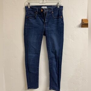 LOFT Dark Blue Skinny Crop Jeans